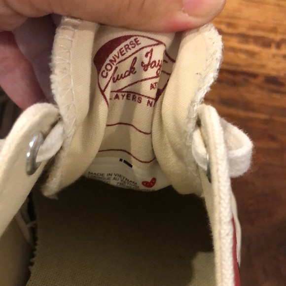 Converse X Comme Des Garçons Play Lowtop Sneakers - Picture 10 of 15